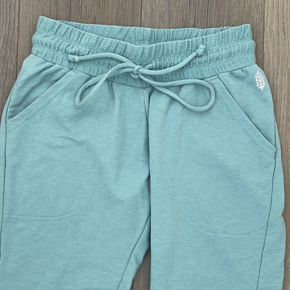Free People Movement Teal Green Sunny Drawstring Jogger Sweat Pant-XS - Picture 6 of 8